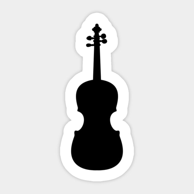 Violin vector silhouette Sticker by Redbooster